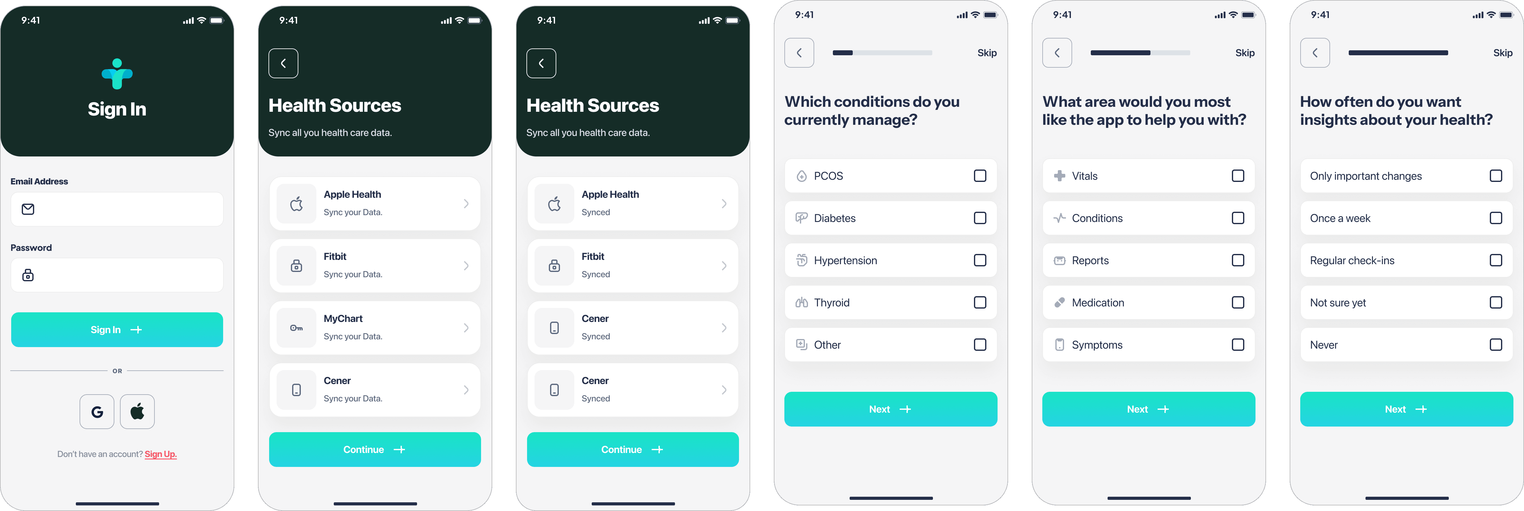 SynCare — Welcome Screen