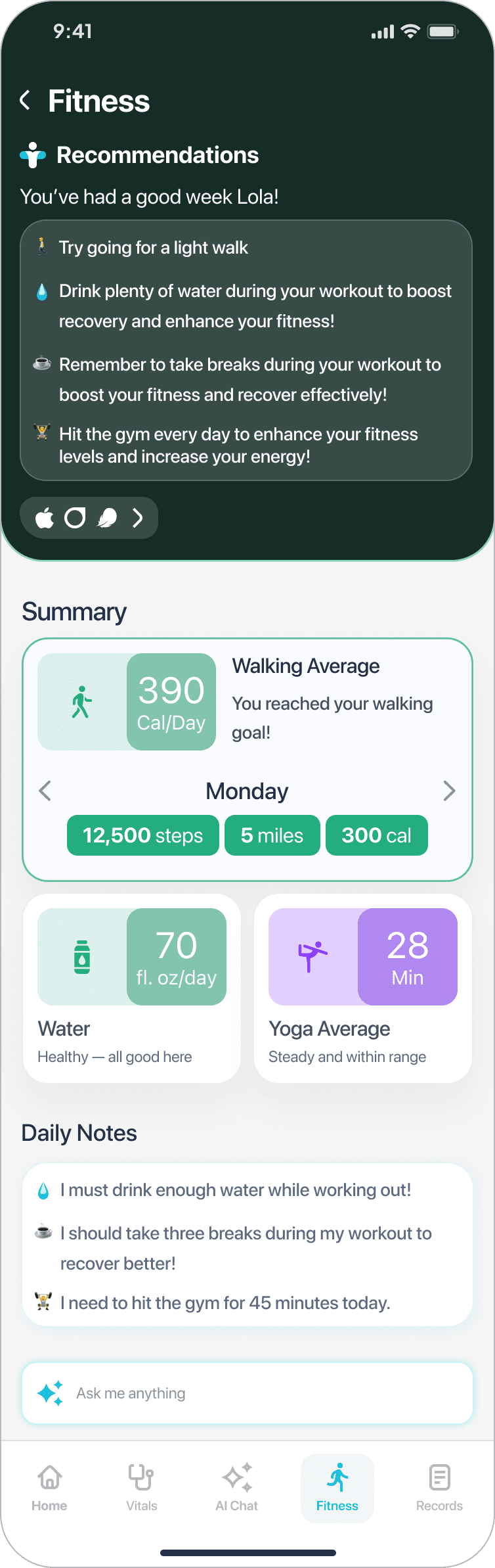 SynCare — Fitness